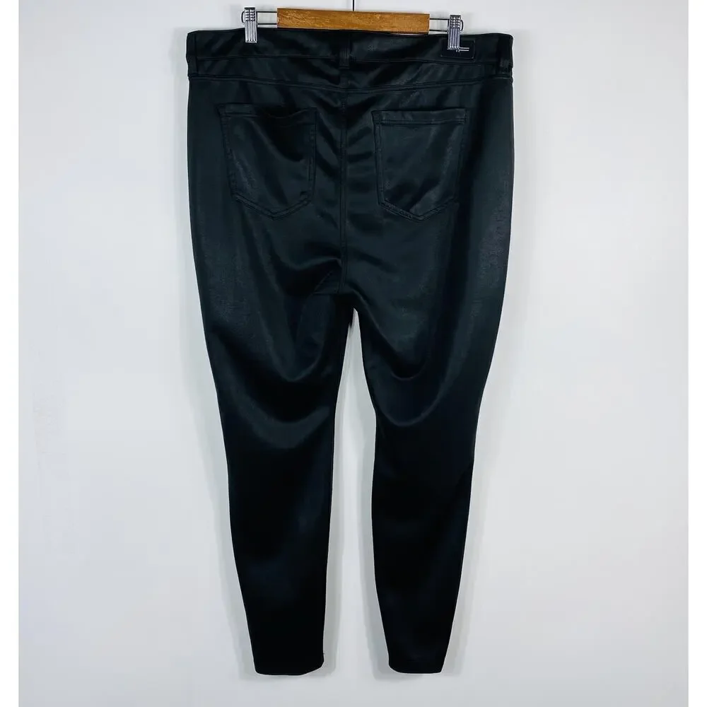 Liverpool Los Angeles Size 20 Madonna High Rise Coated Skinny Leggings Pants